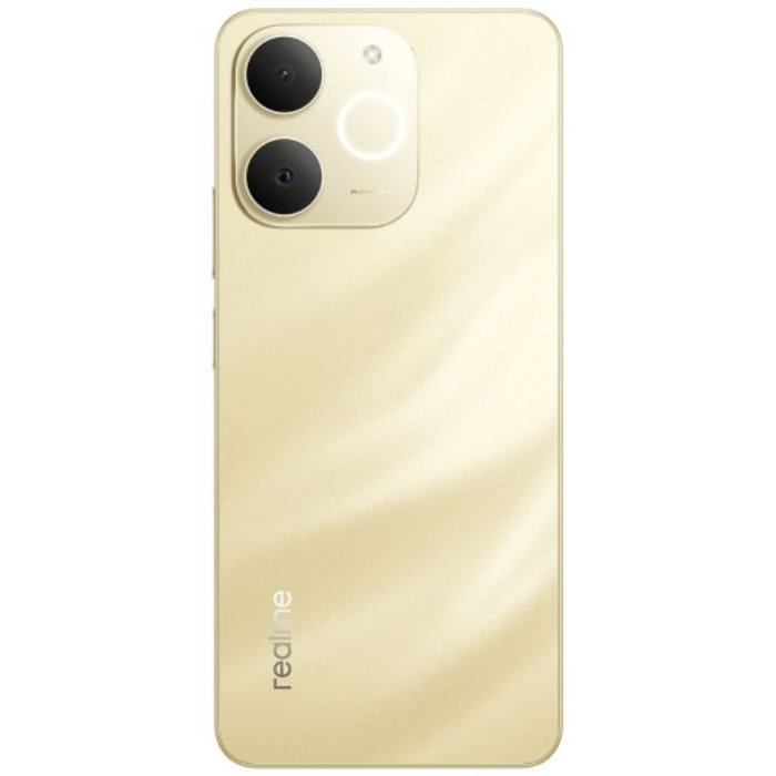 Realme Note 70T 4GB RAM 128GB Almacenamiento, Pantalla 6.74" HD+, 6000mAh, Carga 15W, IP54, Dorado Playa